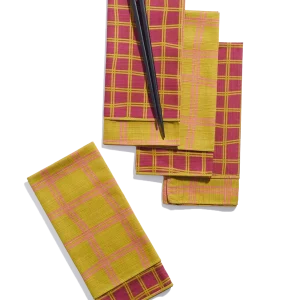 Dinner Napkins Double Sided Grid - High Season